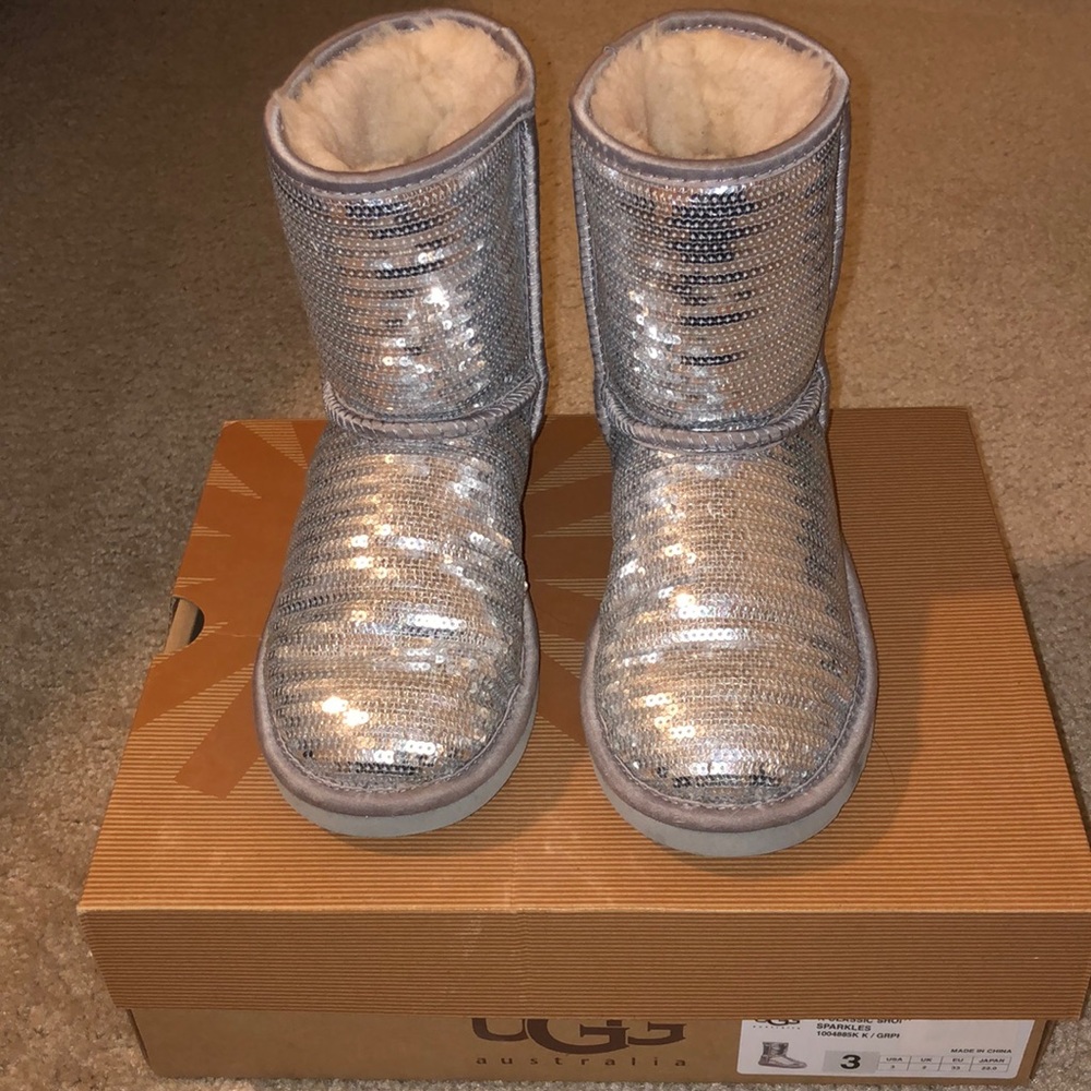 UGG Classic Short Sparkles Genuine Sheepskin Boot